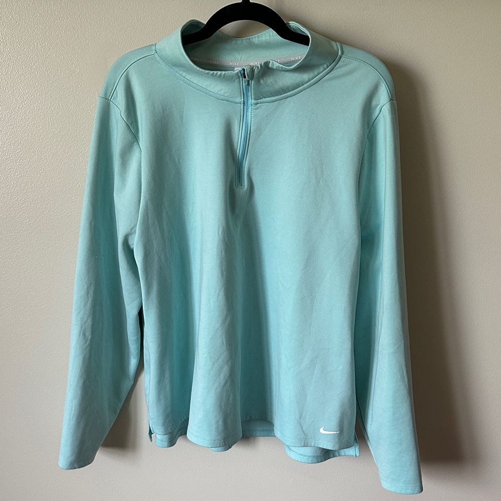 1X Nike Aqua Quarter-Zip Pullover